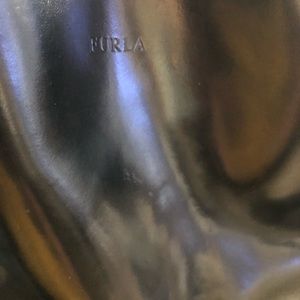 Black soft leather Furla handbag